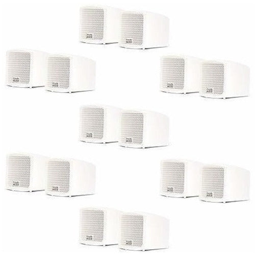 Acoustic Audio by Goldwood AA321W Indoor Mountable Speakers 2800W White 7 Pair Pack 0