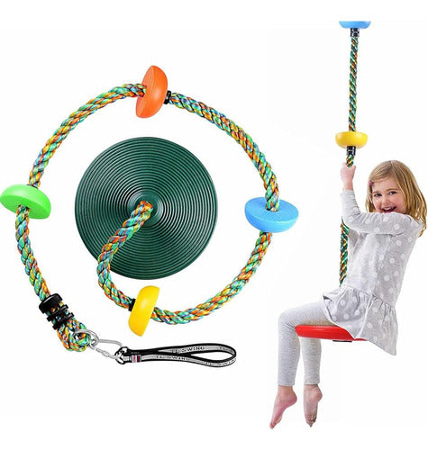 BCGI Tree Swing Multicolor Cuerda De Escalada Con Platafo 0