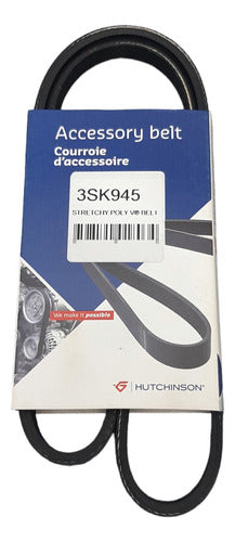 Hutchinson Correa Poly V Elastica Para Fiat Fiorino Uno 1.3 Fire 3sk945 1