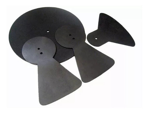 PSR Accesorios Mute Pads for 14" Hi-Hat, Crash & Ride Cymbals 0