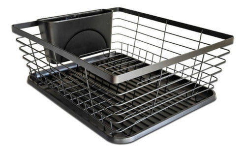 Master Sale Chrome Dish Drainer with Cutlery Holder and Tray 0