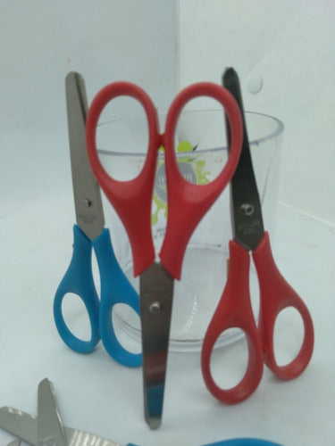 School Metal Rounded Tip Scissors 11cm Pekes X 3 Pack 1