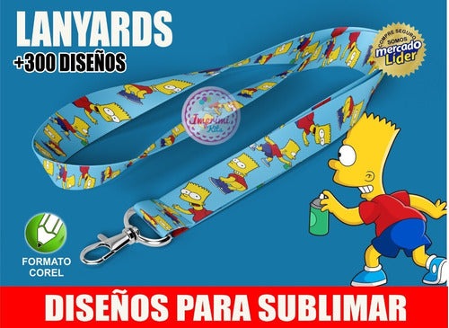 Plantillas Lanyard Llavero Porta Credencial Diseños Vectores 1