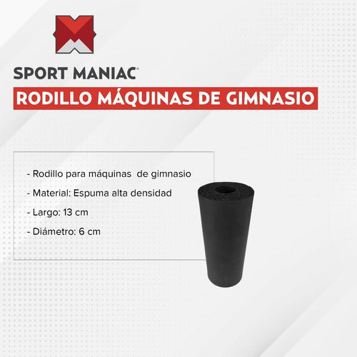 Rodillo Para Maquina De Gimnasio Foam Importado - 13cm 1