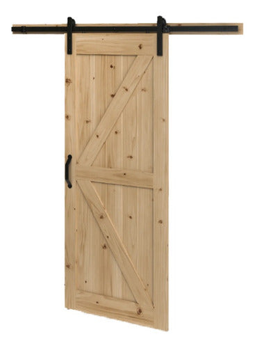 Herrajes El Granero Premium Barn Door Kit with Track 1.60m 0