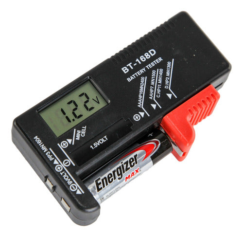 High Tec Electronica Probador Carga Tester Pilas Digital 1.5v AA AAA D C 9V Htec 0