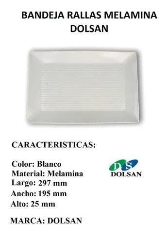 Dolsan Catering Melamine Tray 29.7 X 19.5 Cm SJ4034 1