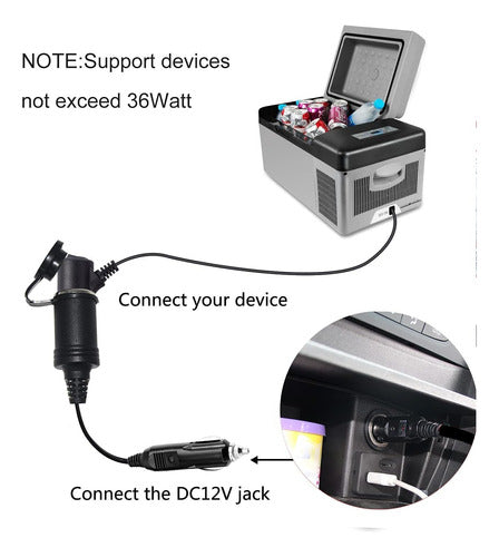 Makif 12V Extension Cable Charger 4