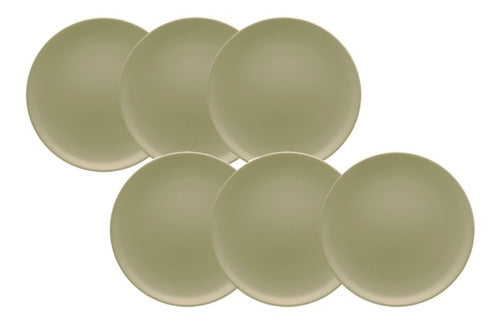 Set of 6 Oxford Unni Grey Ceramic Dinner Plates 26 cm 13