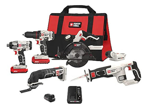 Porter-Cable PCCK617L6 20V Max Combination 6-Tool Kit 0