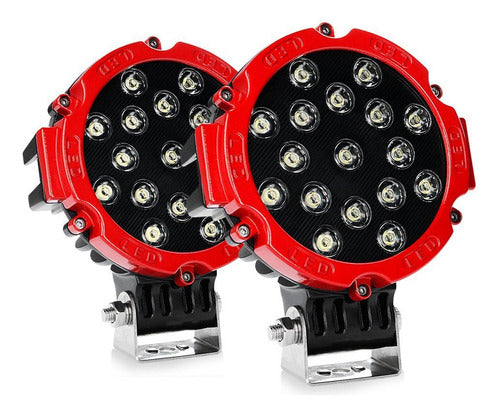 Full Racing 17 LED 51W 3700 Lumens Off Road Auto Auxiliary Light 12 and 24V 5