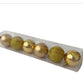 Navidad Set 6 Christmas Balls 6cm Combined Gold Decor Tree 0