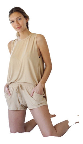 Short Cabo (Art 2071) Morley Viscose Shorts with Pockets 0