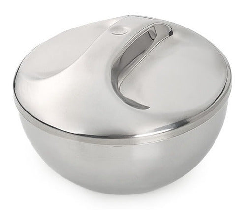 Stainless Steel Scandinavian Sugar Bowl by Vima 0