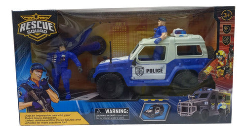 Rescue Squadron Jeep + Bike + Figures + Accessories Ploppy.6 140052 1