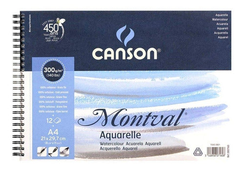 Canson Album Montval 300 Grs Grano Fino 29.7x21 Cm A4 0