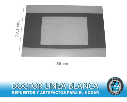 Domec Glass View Panel for Oven 56 X 37.1 Cm 1