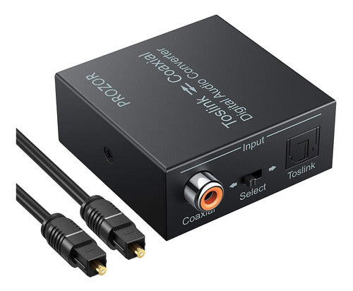 Prozor Bi-directional Coaxial Optical Converter, Optical Spdif Toslink To Coaxial 0