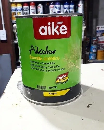 Aike Synthetic Black Enamel Paint X 4 Liters 0