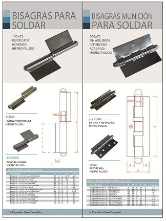 Talleres Fumaca Bisagra Ficha Soldar Liviana 80 - 8 X 2 - Caja 25 Uds 2