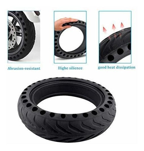 2 Solid Tires for Xiaomi Mijia M365 Electric Scooter 3