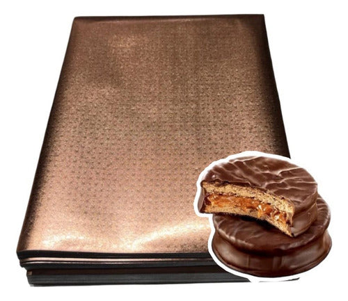 Papel Metalizado Aluminio Alfajores Cobre X 100 Unidades 1