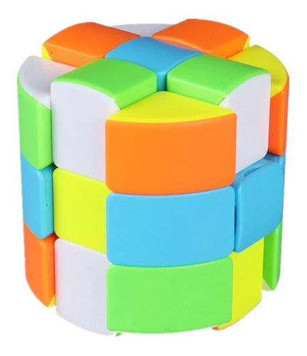 Qiyi Cubo Rubik Cylinder 3x3 Stickerless - Nuevo Original 2