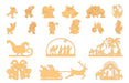 Pack of Laser Cut Vector Files - 250 Christmas Figures 3