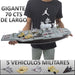 Special Forces Military Aircraft Carrier Playset for Kids - New 6