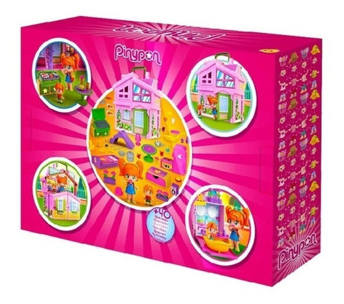 Pinypon Playset Pink House Carry Case with Accessories Original 17012 6