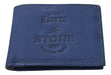 Stone Gran Billetera Tarjetero Stone Stamp - Cuero Vacuno Legítimo 0