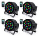 Uplights 18 Rgb Led Uplights, Missyee Sound Activated Dmx Up 0