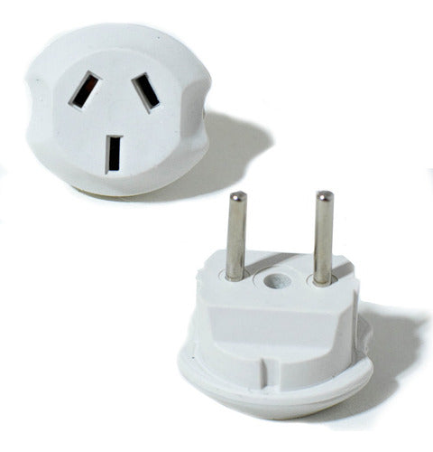 Tiendaelglobo European Travel Plug Adapter Round Pin X 4 0