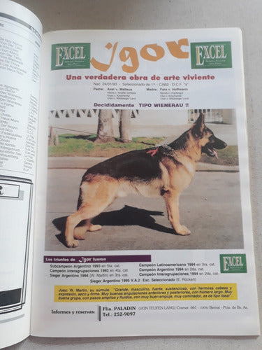 Revista El Perro Ovejero Aleman N° 66 Junio De 1995 1