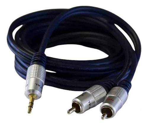 Puresonic Mini Plug Stereo to 2 RCA Cable 1.5m OFC - N10091 0