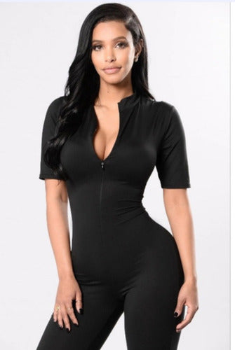 Premium Quality Short Sleeve Stretchy Catsuit Jumpsuit 100% Lycra - Women's Skinny Fit 4