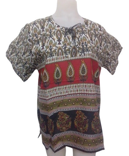 HHG SA Short Sleeve Blouse Maya 100% Imported Cotton Hindu 2