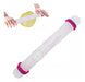 Adjustable 33cm Rolling Pin with Silicone Rings Pastry Dough Baking 0