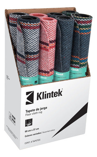 Klintek Felpudo Tapete Alfombra Algodón Base Pvc 60x37cm 4