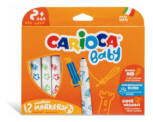 Carioca Baby Valorous Markers X 12 Made In Italy 0