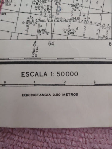 Antigua Carta Topografíca Ejército Argentino 5