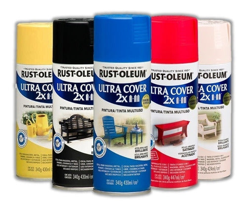 Rust-Oleum Ultra Cover 2X Café Satin Aerosol Spray Paint 340g 1