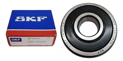 Ruleman 6303-2rs 17 Mm X 47 Mm X 14 Mm Skf Rodamientos 3