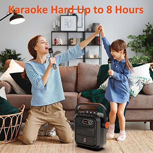 JYX Karaoke Machine with Two Wireless Microphones - High Definition Sound System 1