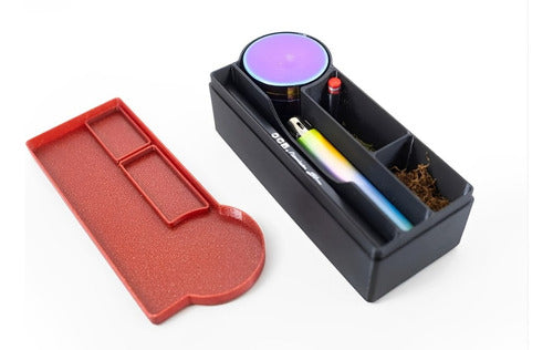3D Tobacco Box with Filters, Rolling Papers, and Grinder - Set of 2 0