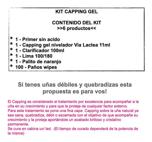 Kit Kapping Nail Leveling Gel UV/LED - Capping Cuvage 1