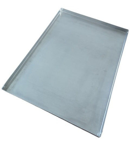 Bandeja Placa De Aluminio 44x32x2 Cm Panaderia Horno Exhibir 1