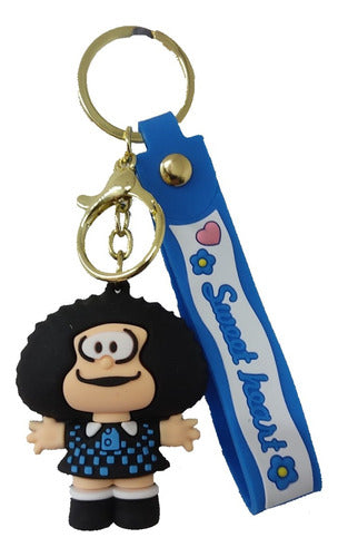 MW Imported Rubber Keychain with PVC Strap - Mafalda 2