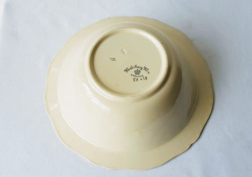 Ensaladera Loza Inglesa Antigua Woods Ivory Ware 5