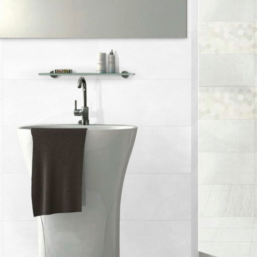 Porcelamika Ceramica Para Pared De 30x60 Revestimiento Pared Blanco Mate 1